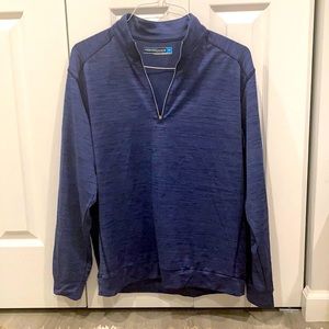 Mens Performance Long Sleeve Roundtree & Yorke Blue SZ M